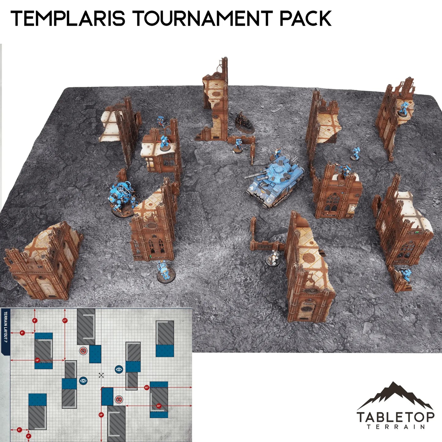 Templaris Competitive Tournament Pack - Chapter Approved/Pariah Nexus Compatible 10e Table Set