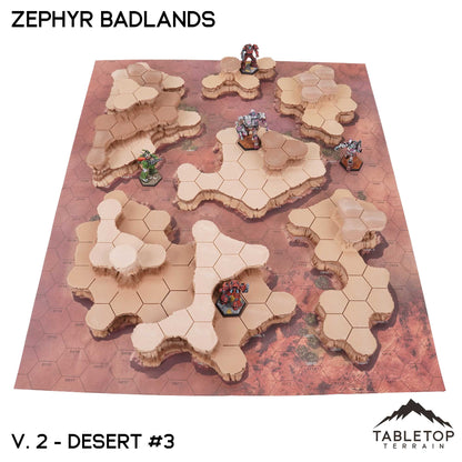 HEXTECH Zephyr Badlands Map Hill Sets - 6mm