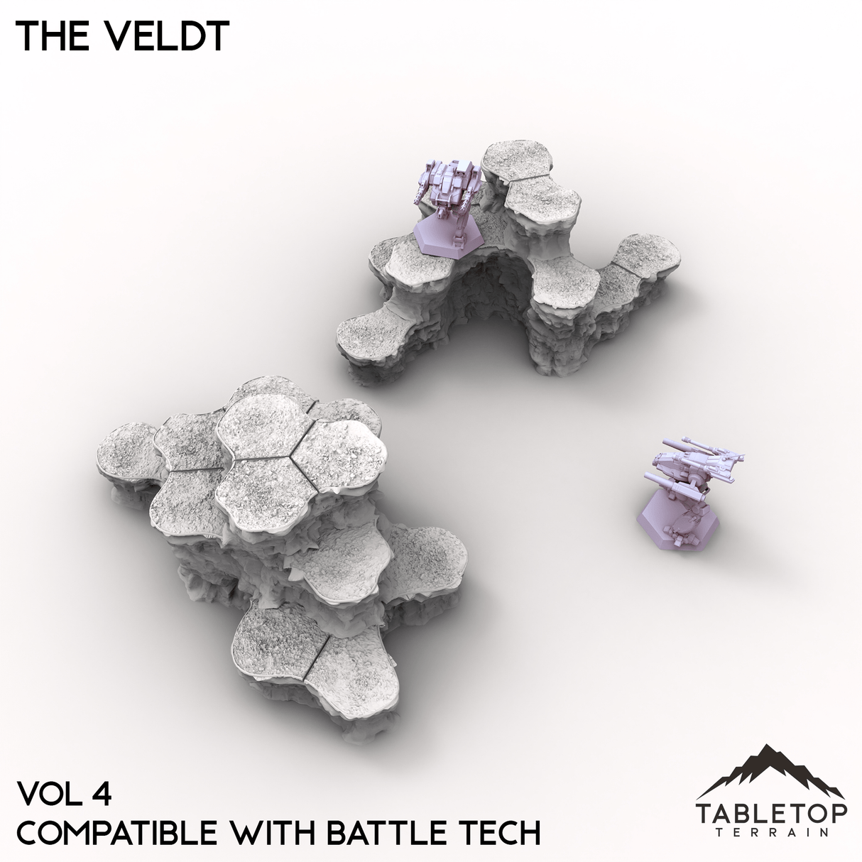 HEXTECH The Veldt Map Hill Sets-6mm