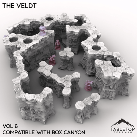 HEXTECH The Veldt Map Hill Sets-6mm