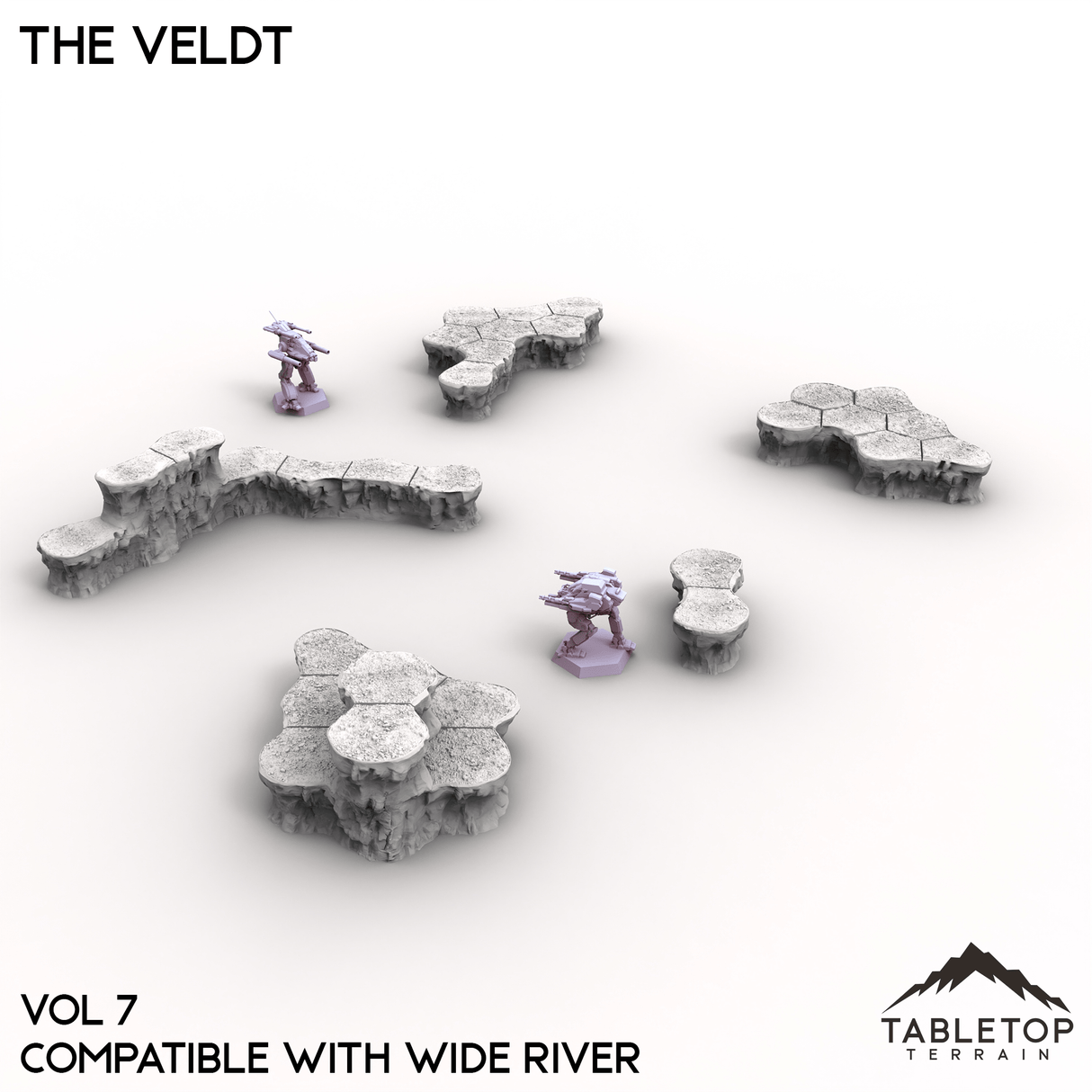 HEXTECH The Veldt Map Hill Sets-6mm