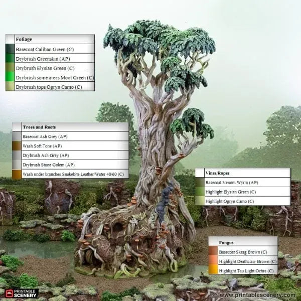 Giant Swamp Tree and Hovel - The Gloaming Swamp