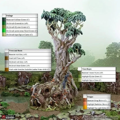 Giant Swamp Tree and Hovel - The Gloaming Swamp