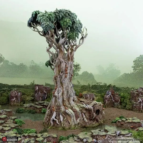 Giant Swamp Tree and Hovel - The Gloaming Swamp