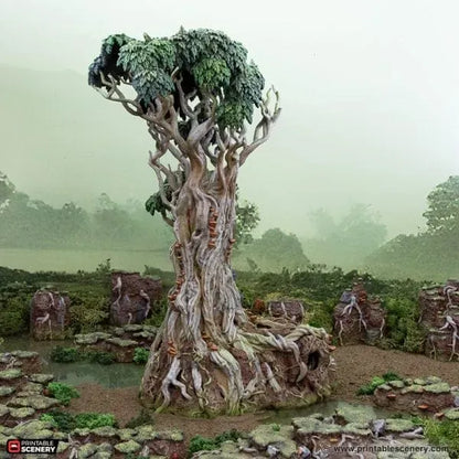 Giant Swamp Tree and Hovel - The Gloaming Swamp