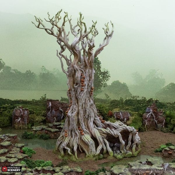 Giant Swamp Tree and Hovel - The Gloaming Swamp