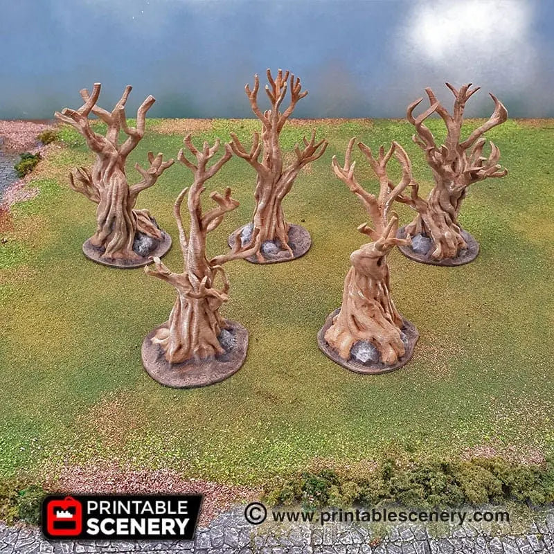 Gnarly Trees with Canopies - Scatter Terrain
