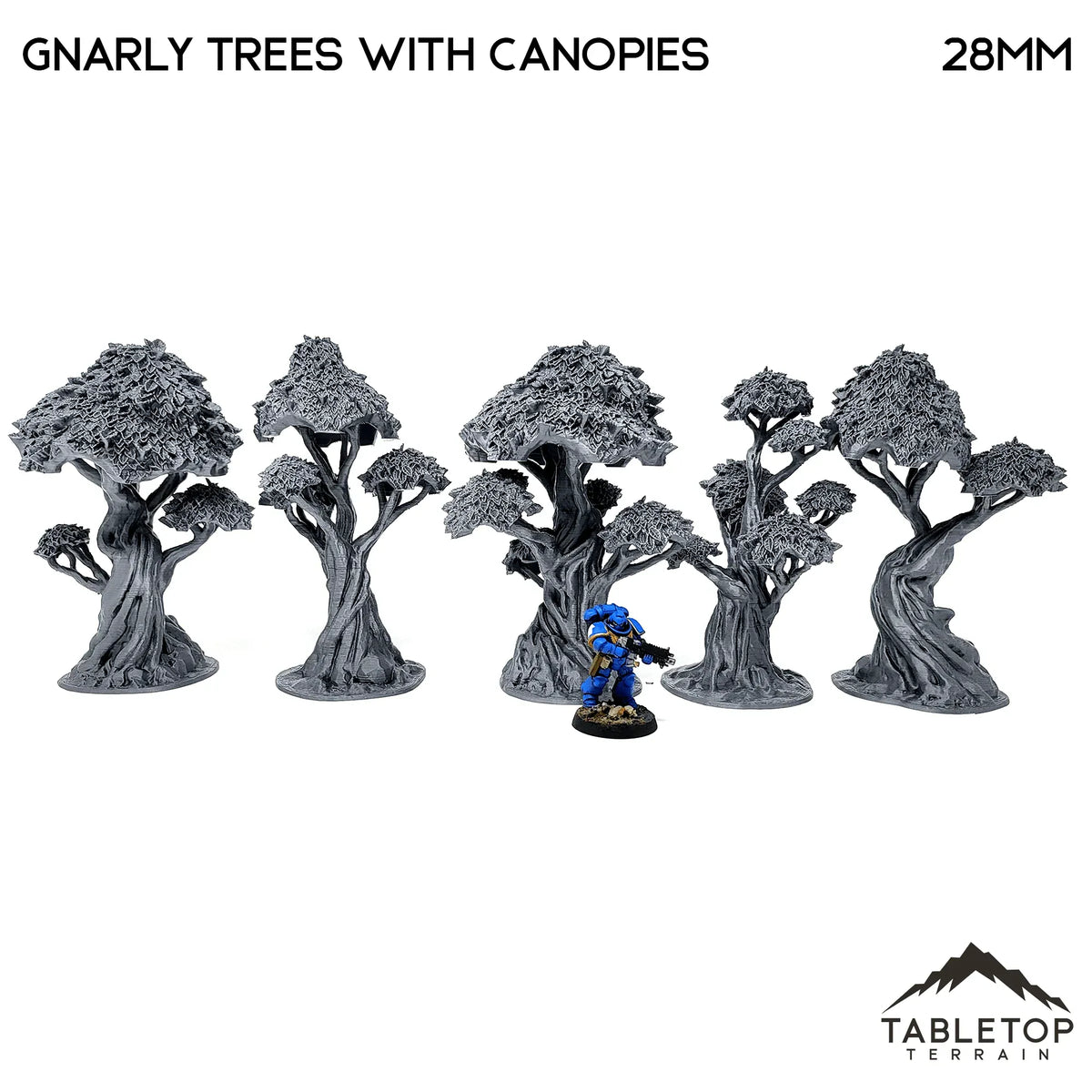 Gnarly Trees with Canopies - Scatter Terrain