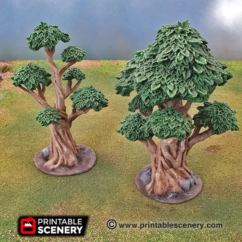 Gnarly Trees with Canopies - Scatter Terrain