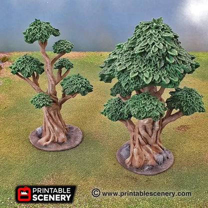 Gnarly Trees with Canopies - Scatter Terrain