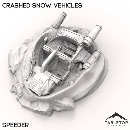Crashed Snow Vehicles