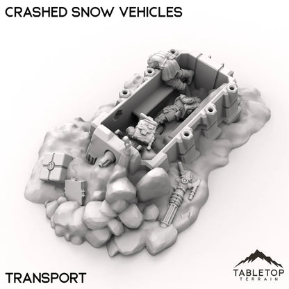 Crashed Snow Vehicles