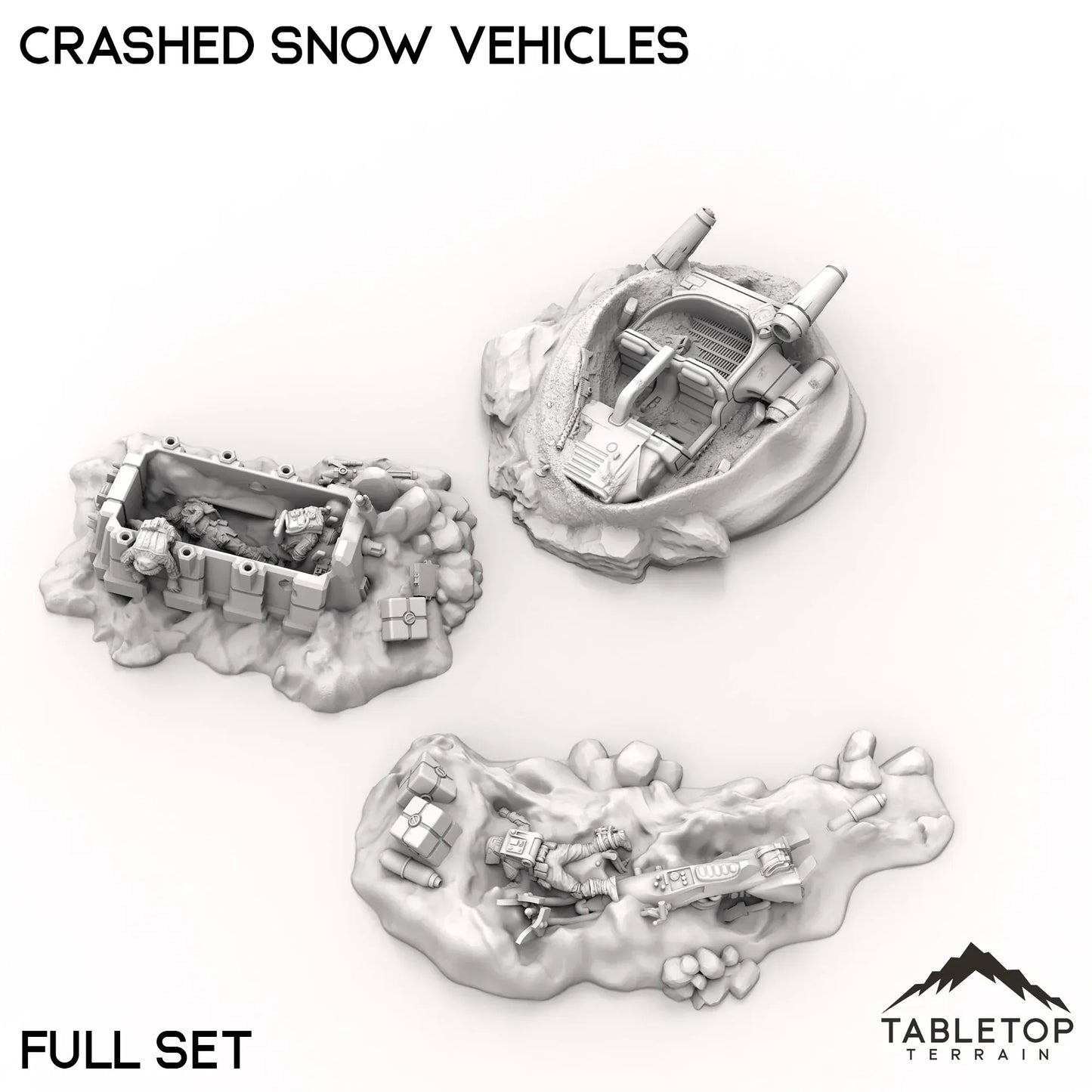 Crashed Snow Vehicles