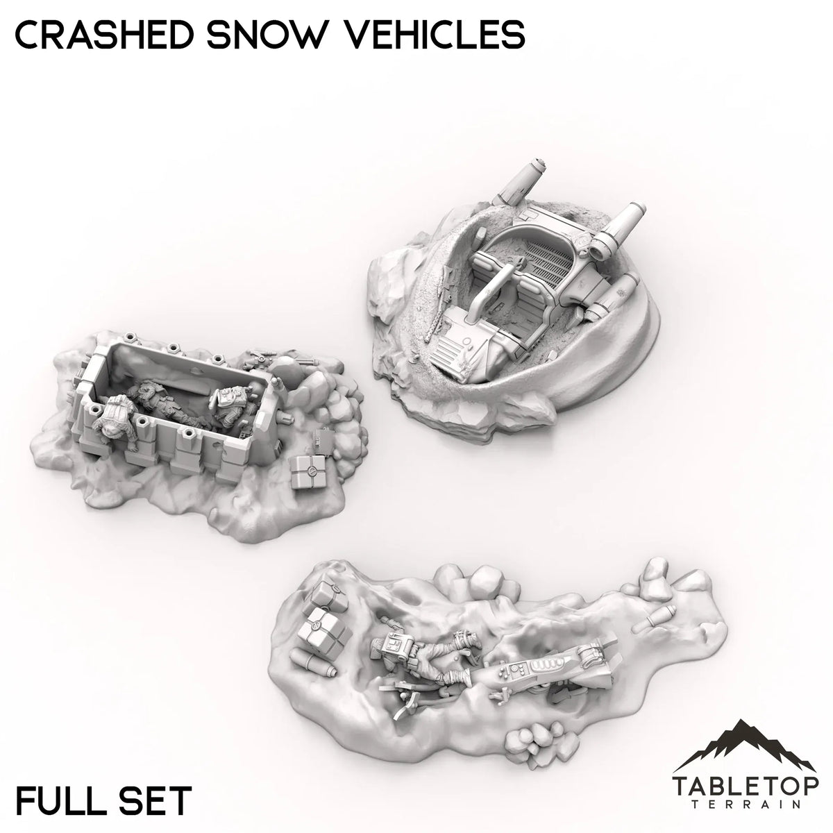 Crashed Snow Vehicles