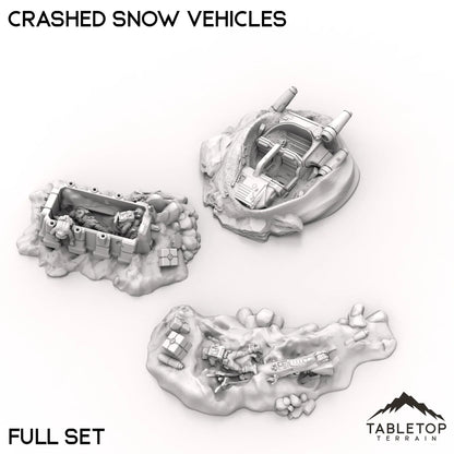 Crashed Snow Vehicles