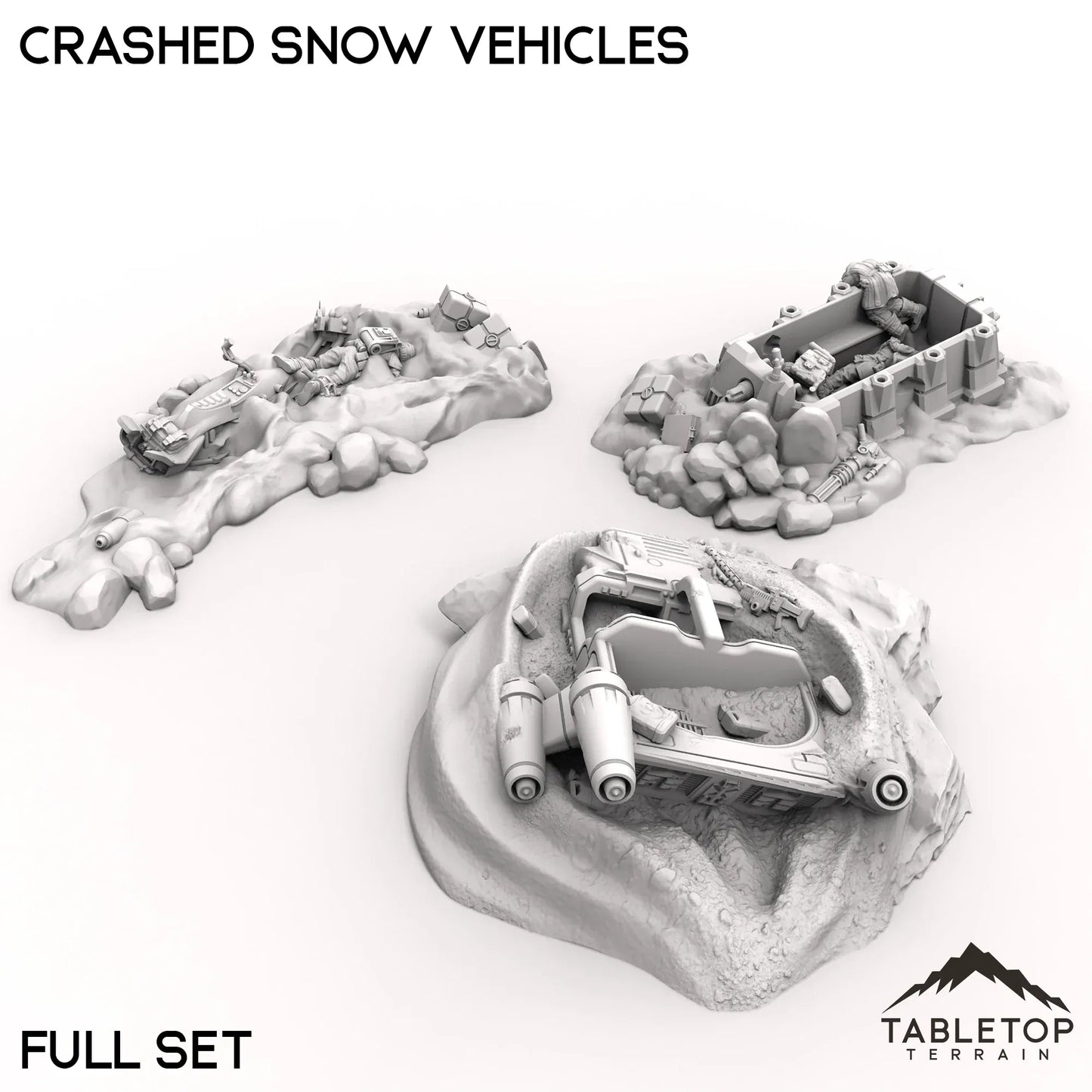 Crashed Snow Vehicles