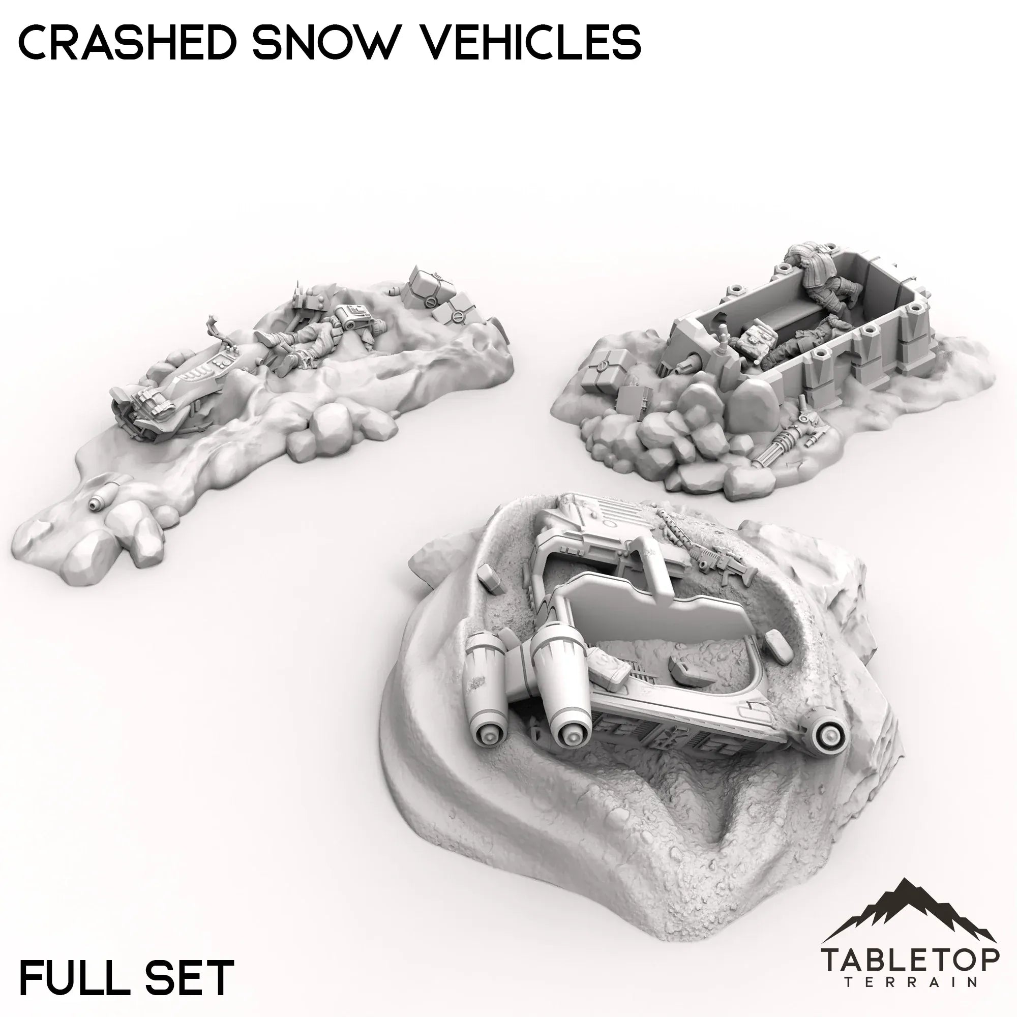 Crashed Snow Vehicles