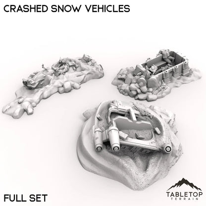 Crashed Snow Vehicles