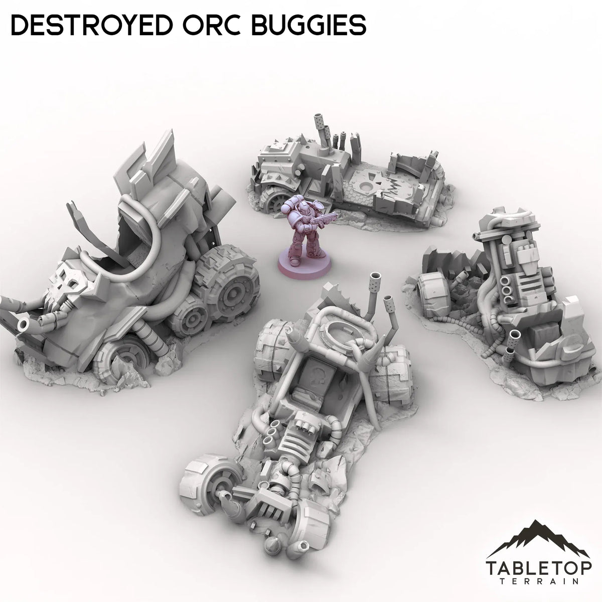 Destroyed Orc Buggies