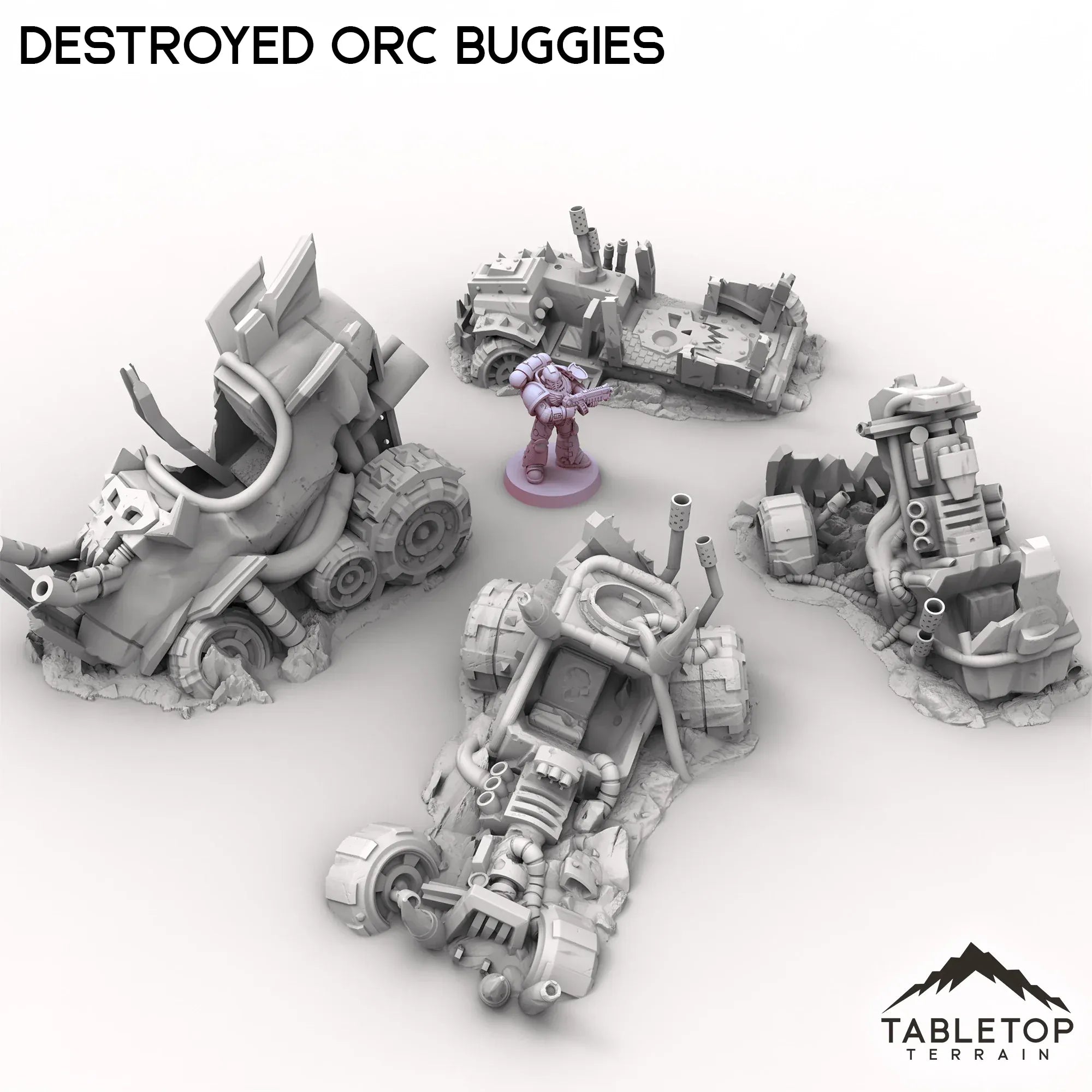 Destroyed Orc Buggies