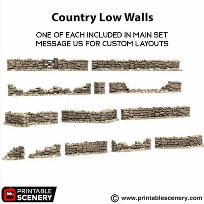 Country High Walls / Low Walls - Country & King - Fantasy Historical Walls