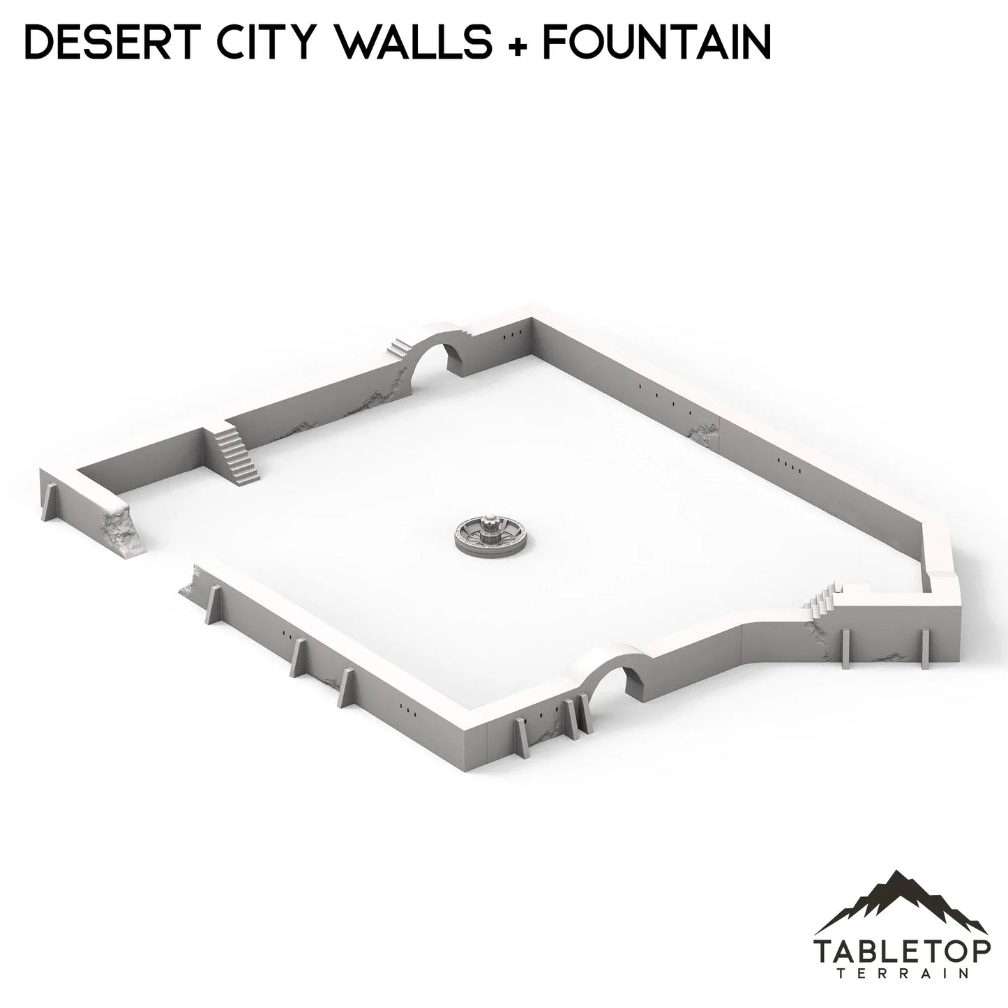 Desert City Walls & Fountain