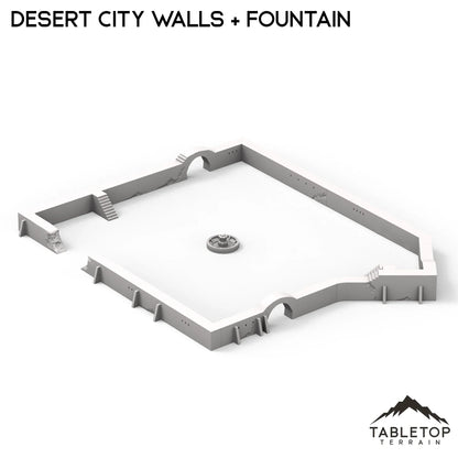 Desert City Walls & Fountain