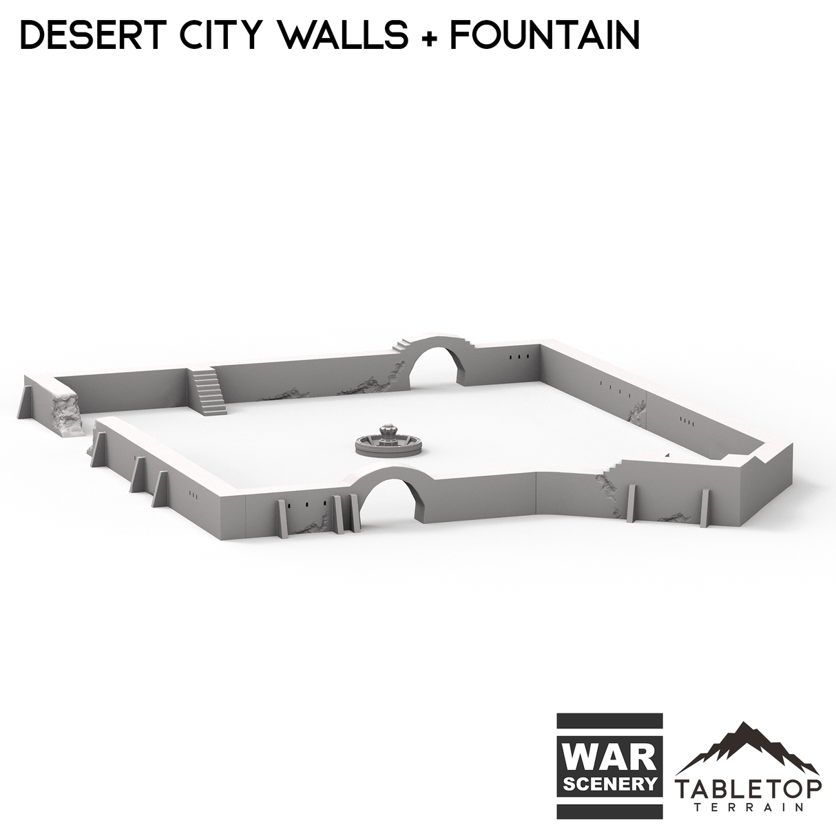 Desert City Walls & Fountain