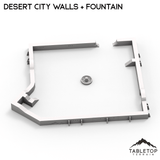 Desert City Walls & Fountain