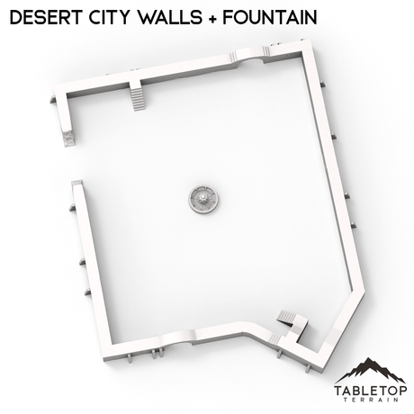 Desert City Walls & Fountain