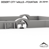 Desert City Walls & Fountain