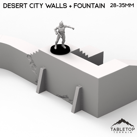 Desert City Walls & Fountain