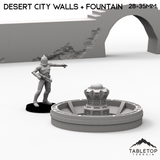 Desert City Walls & Fountain