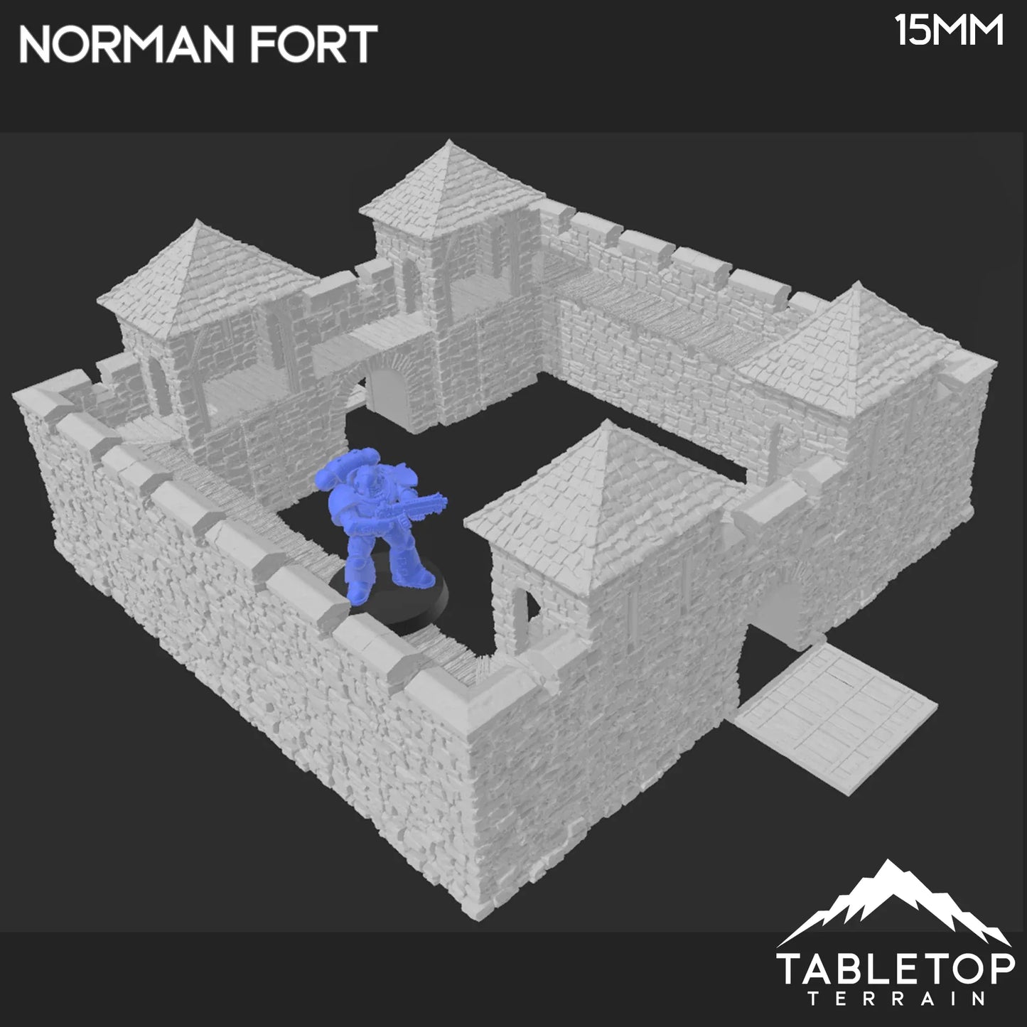 Norman Fort Walls /Ruined Fort Walls - Country & King- Fantasy Historical Walls