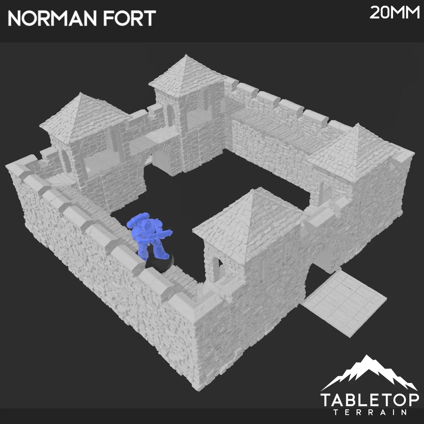 Norman Fort Walls /Ruined Fort Walls - Country & King- Fantasy Historical Walls