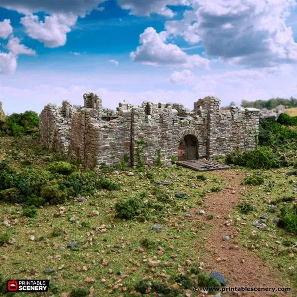 Norman Fort Walls /Ruined Fort Walls - Country & King- Fantasy Historical Walls