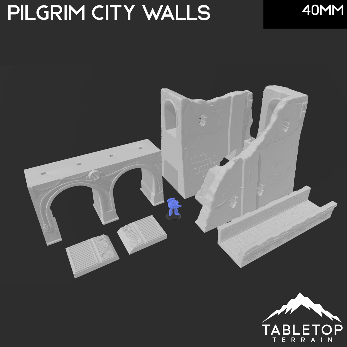 Pilgrim City Walls - Star Wars Legion Shatterpoint Wall Set
