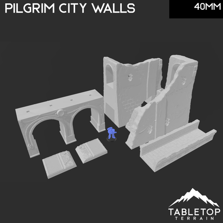 Pilgrim City Walls - Star Wars Legion Shatterpoint Wall Set