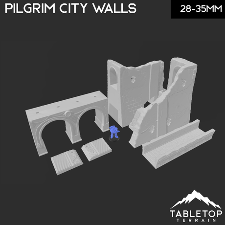 Pilgrim City Walls - Star Wars Legion Shatterpoint Wall Set