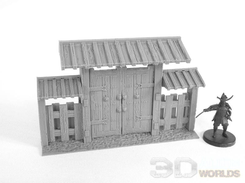 Samurai Wooden Wall Set