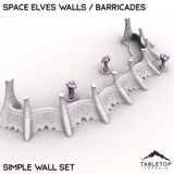 Space Elves Walls / Barricades