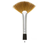 Trekell Sienna Synthetic Red Sable Long Handle Artist Brushes for Oil, Watercolor and Acrylic Painting