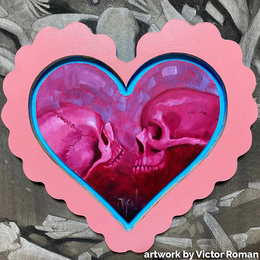 Trekell Candy Heart Floater Panel - Wooden Painting Canvas