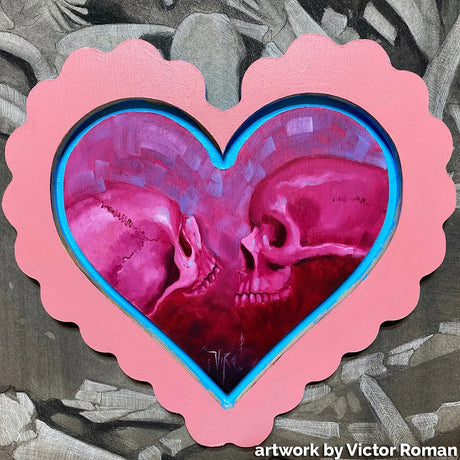 Trekell Candy Heart Floater Panel - Wooden Painting Canvas