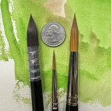 Nick Runge 3-Piece Trekell Brush Set for Watercolor