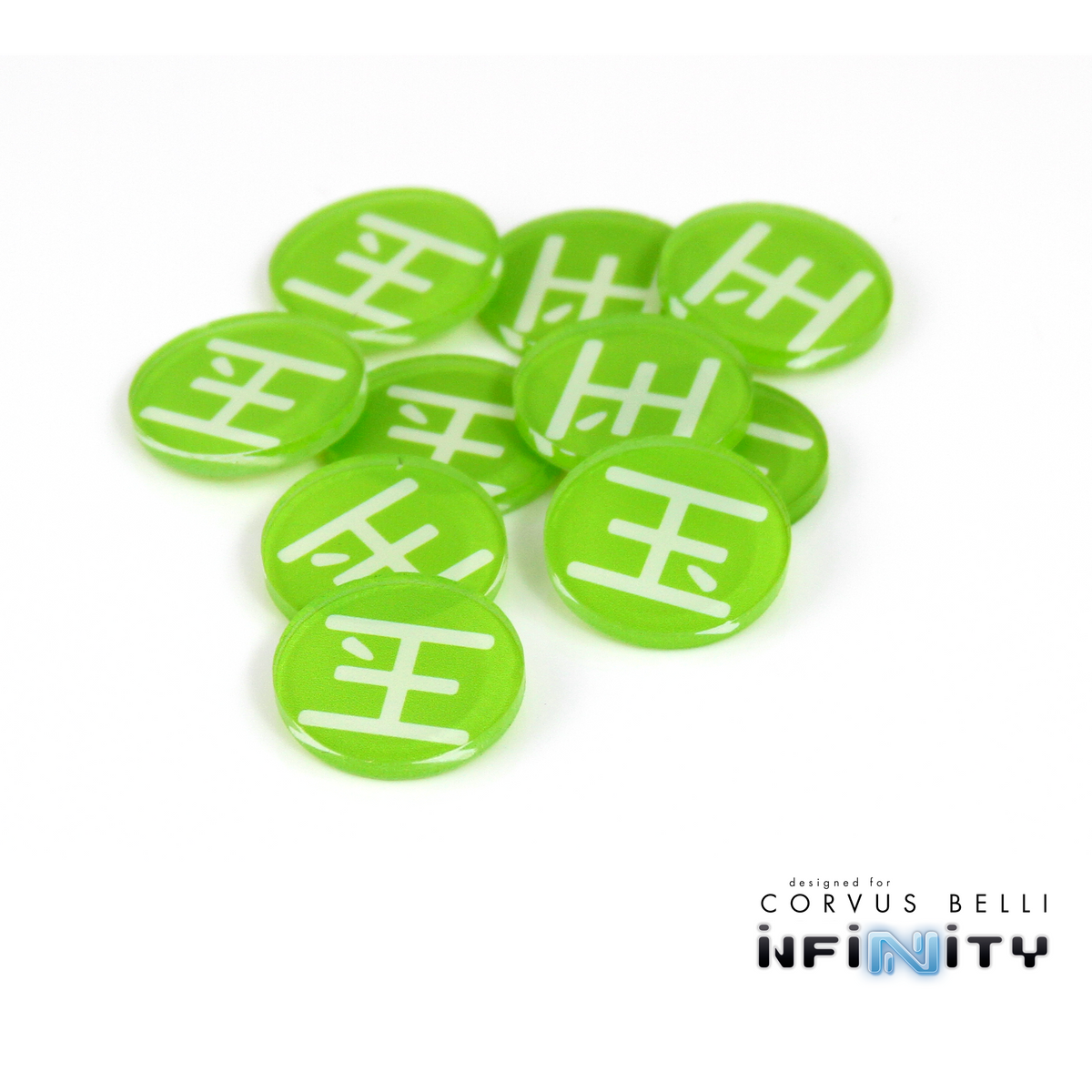 Full Color Infinity Faction Markers, 25mm (Bag of 10)